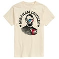 thumbnail image 1 of Instant Message - Abraham Drinkin - Men's Short Sleeve Graphic T-Shirt, 1 of 6