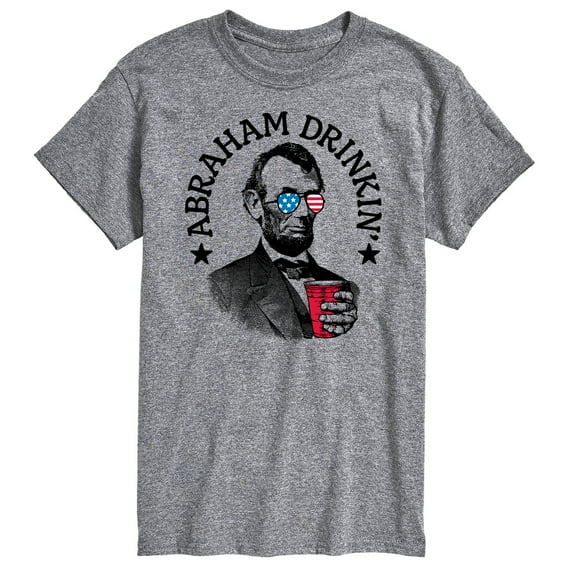 Instant Message - Abraham Drinkin - Men's Short Sleeve Graphic T-Shirt