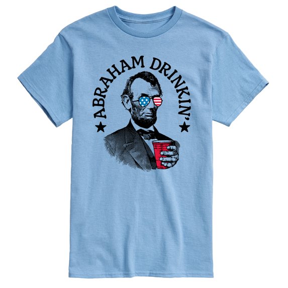Instant Message - Abraham Drinkin - Men's Short Sleeve Graphic T-Shirt