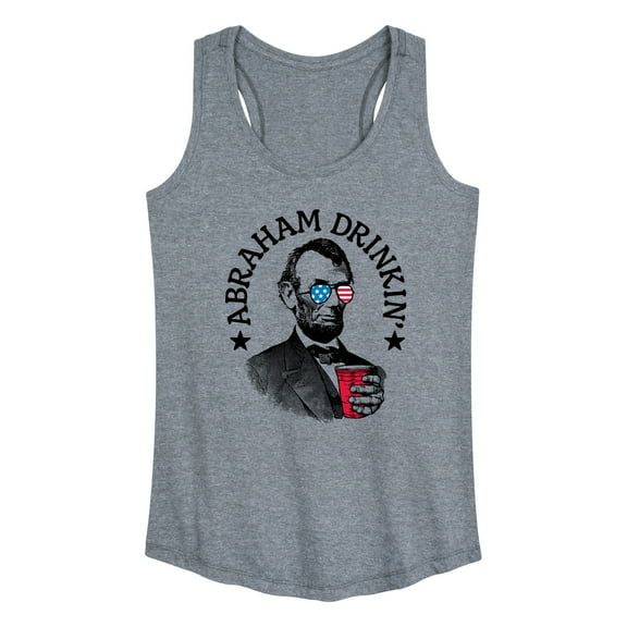 Instant Message - Abraham Drinkin - Women's Racerback Tank Top