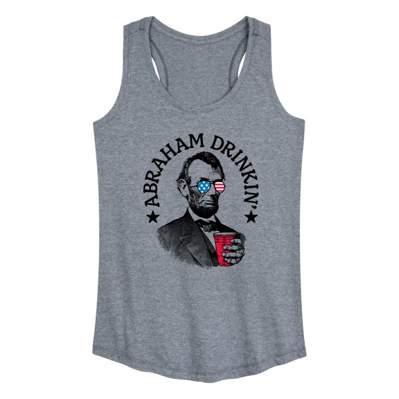 Instant Message - Abraham Drinkin - Women's Racerback Tank Top