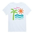 thumbnail image 1 of Instant Message - Abstract Beach Scene - Youth Short Sleeve Tee, 1 of 6