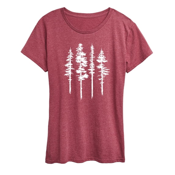 Instant Message - Abstract Trees Short Sleeve Graphic T-Shirt
