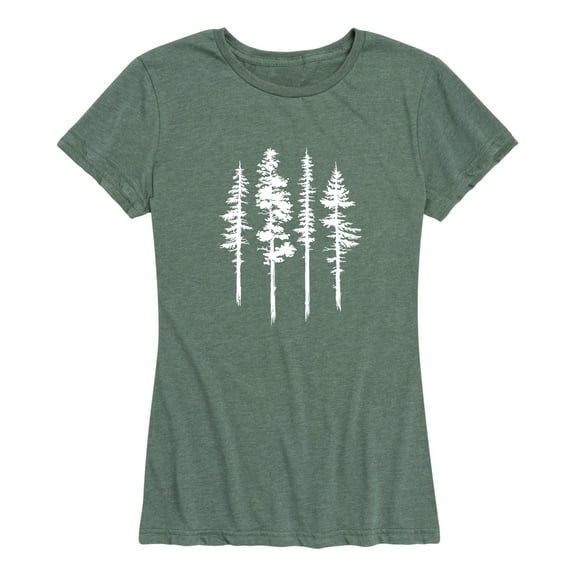 Instant Message - Abstract Trees - Women's Short Sleeve Graphic T-Shirt