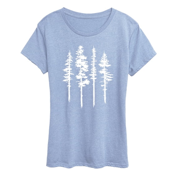 Instant Message - Abstract Trees - Women's Short Sleeve Graphic T-Shirt