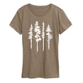 thumbnail image 1 of Instant Message - Abstract Trees - Women's Short Sleeve Graphic T-Shirt, 1 of 4
