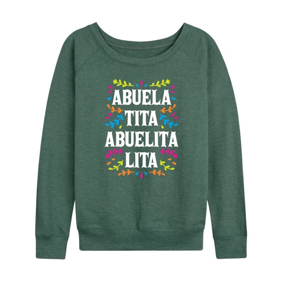Instant Message - Abuela, Tita, Abuelita, Lita - Women's Lightweight French Terry Long Sleeve Shirt