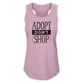 thumbnail image 1 of Instant Message - Adopt Don't Shop - Women's Racerback Tank, 1 of 5