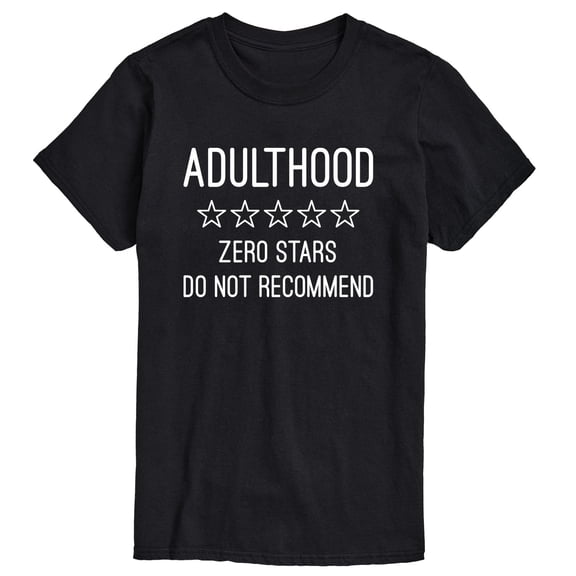 Instant Message - Adulthood Do Not Recommend -Men's Short Sleeve Graphic T-shirt