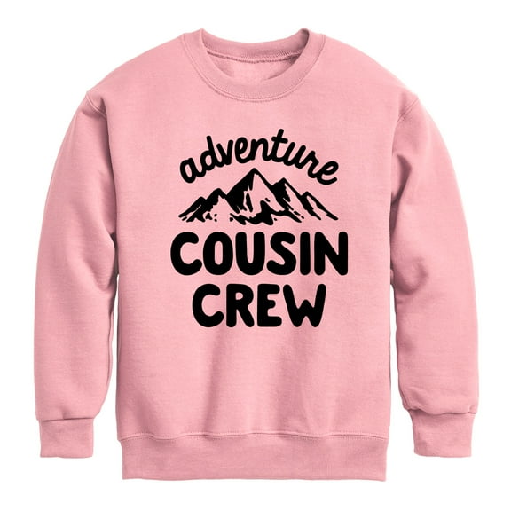 Instant Message - Adventure Cousin Crew - Toddler & Youth Crewneck Fleece Sweatshirt