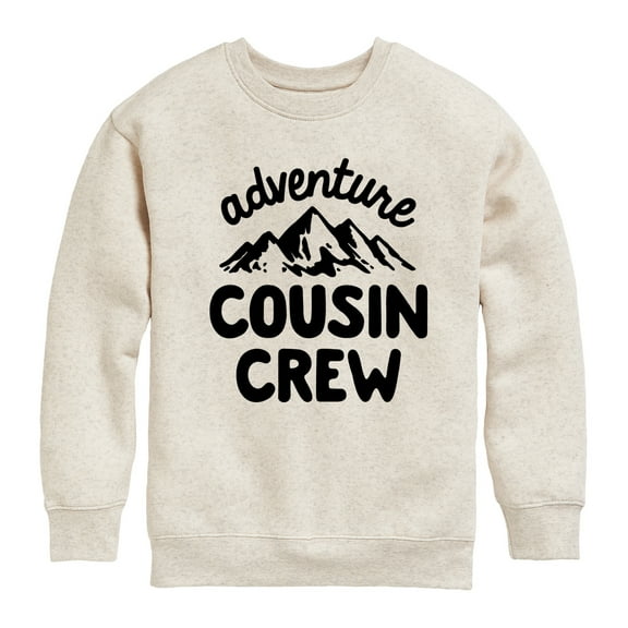 Instant Message - Adventure Cousin Crew - Toddler & Youth Crewneck Fleece Sweatshirt