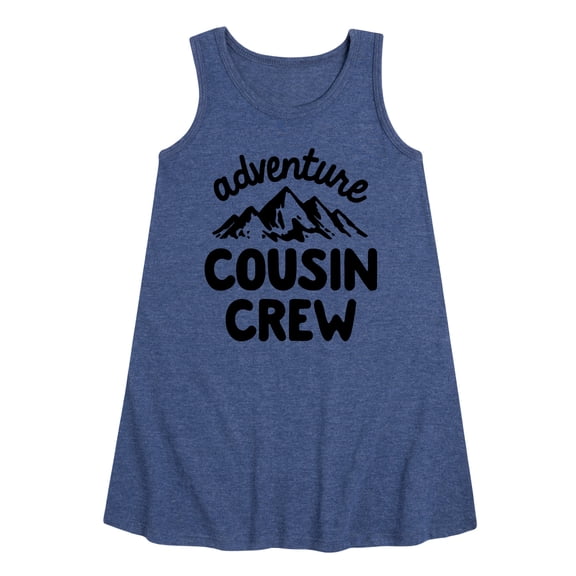 Instant Message - Adventure Cousin Crew - Toddler & Youth Girls A-line Dress