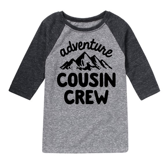 Instant Message - Adventure Cousin Crew - Toddler & Youth Raglan Graphic T-Shirt