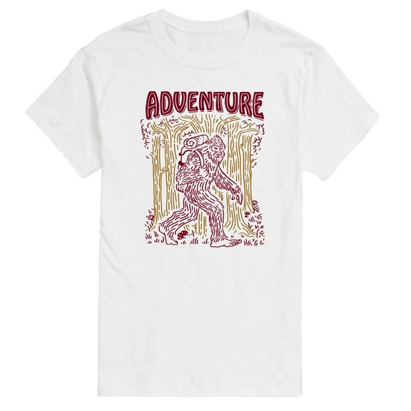 Instant Message - Adventure Sasquatch - Men's Short Sleeve Graphic T-Shirt