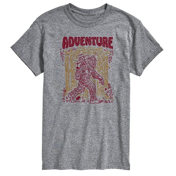 Instant Message - Adventure Sasquatch - Men's Short Sleeve Graphic T-Shirt