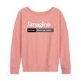 thumbnail image 1 of Instant Message - Ai Imagine Prompt Please Go Away - Women's Lightweight French Terry Pullover, 1 of 7