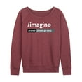thumbnail image 1 of Instant Message - Ai Imagine Prompt Please Go Away - Women's Lightweight French Terry Long Sleeve Shirt, 1 of 6