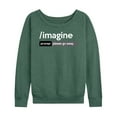 thumbnail image 1 of Instant Message - Ai Imagine Prompt Please Go Away - Women's Lightweight French Terry Long Sleeve Shirt, 1 of 6