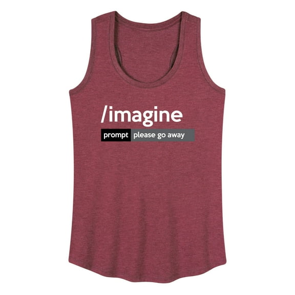 Instant Message - Ai Imagine Prompt Please Go Away - Women's Racerback Tank Top