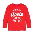 thumbnail image 1 of Instant Message - Ain't No Uncle Like The One I Got - Toddler And Youth Long Sleeve Graphic T-Shirt, 1 of 6