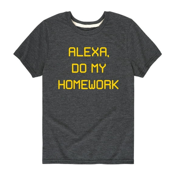 Instant Message - Alexa Do My Homework - Youth Short Sleeve Tee