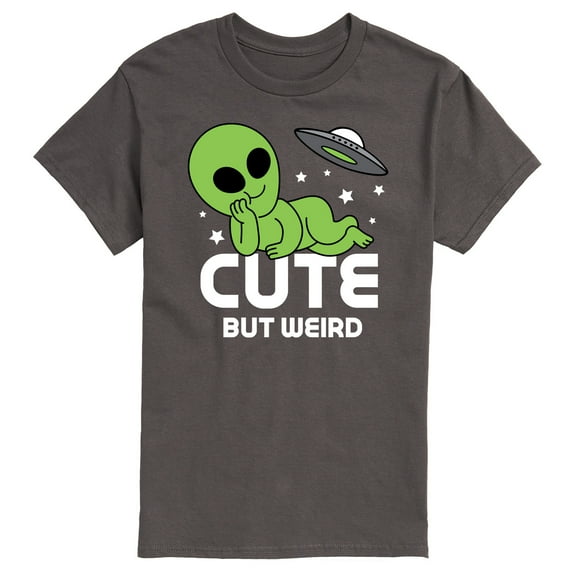 Instant Message - Alien Cute But Weird - Men's Short Sleeve Graphic T-shirt