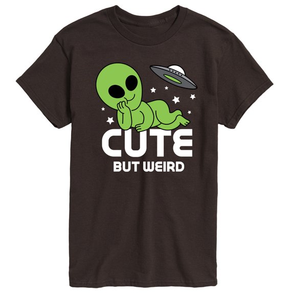 Instant Message - Alien Cute But Weird - Men's Short Sleeve Graphic T-shirt