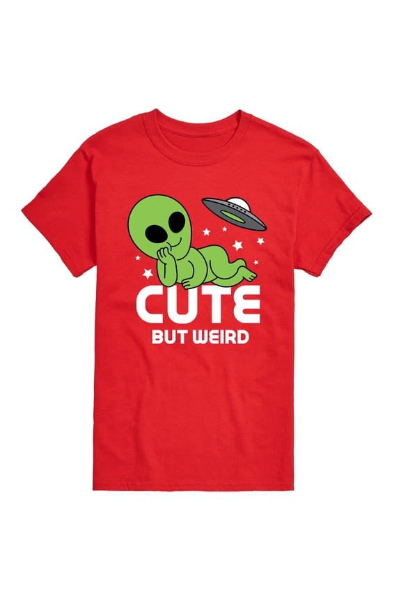 - Alien Cute But Weird - Men's Short Sleeve Graphic T-shirt