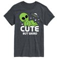 thumbnail image 1 of Instant Message - Alien Cute But Weird - Men's Short Sleeve Graphic T-shirt, 1 of 6