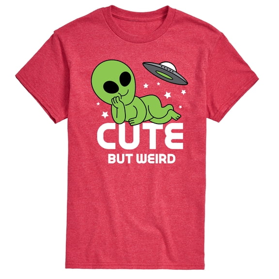 Instant Message - Alien Cute But Weird - Men's Short Sleeve Graphic T-shirt