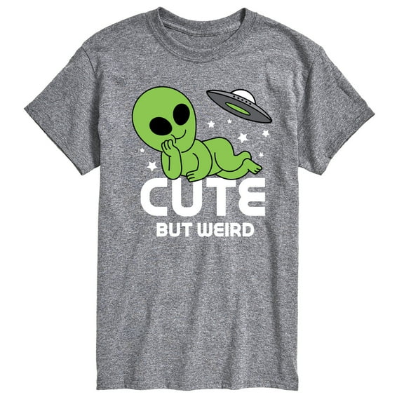Instant Message - Alien Cute But Weird - Men's Short Sleeve Graphic T-shirt