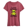 thumbnail image 1 of Instant Message - Alien Let Me Be Weird - Women's Short Sleeve Graphic T-shirt, 1 of 6