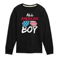 thumbnail image 1 of Instant Message - All American Boy - Toddler & Youth Long Sleeve Graphic T-Shirt, 1 of 6