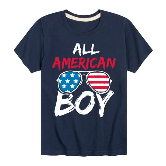 Instant Message - All American Boy - Toddler & Youth Short Sleeve Graphic T-Shirt