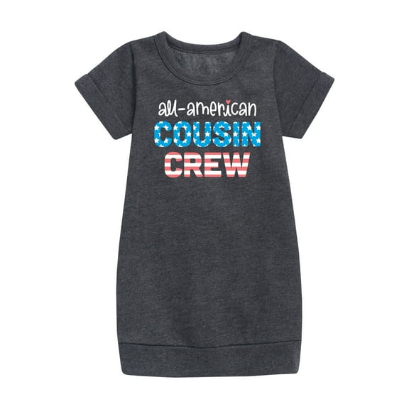 Instant Message - All American Cousin Crew - Toddler & Youth Girls Fleece Dress