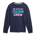 thumbnail image 1 of Instant Message - All American Cousin Crew - Toddler & Youth Long Sleeve Graphic T-Shirt, 1 of 6