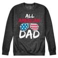 thumbnail image 1 of Instant Message - All American Dad - Men's Crew Neck Fleece Pullover, 1 of 6