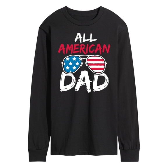 Instant Message - All American Dad - Men's Long Sleeve T-Shirt