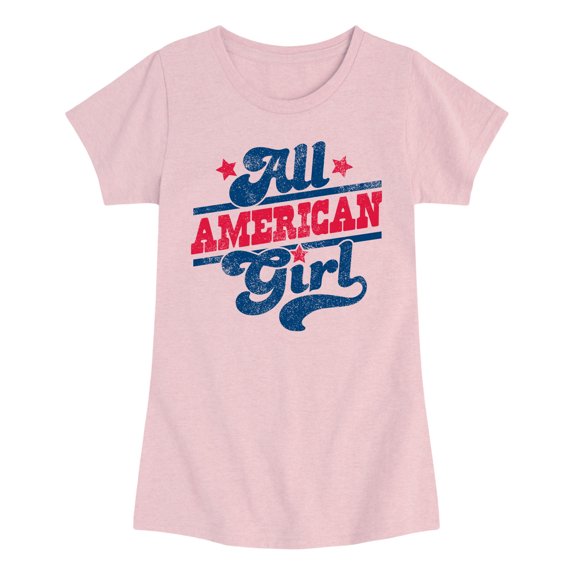 Instant Message - All American Girl Fitted Short Sleeve Graphic T-Shirt