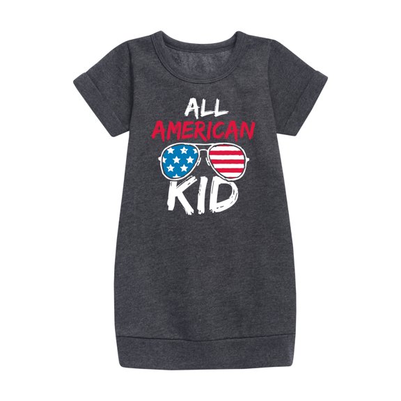 Instant Message - All American Kid - Toddler & Youth Girls Fleece Dress
