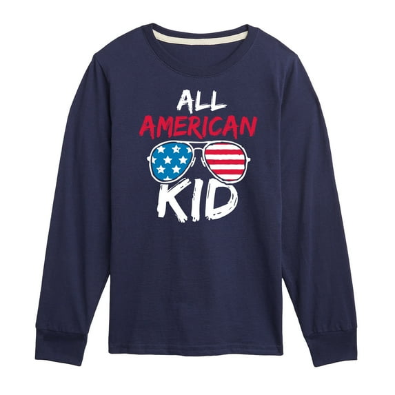 Instant Message - All American Kid - Toddler & Youth Long Sleeve Graphic T-Shirt