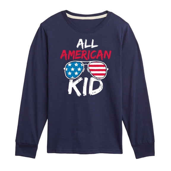 Instant Message - All American Kid - Toddler & Youth Long Sleeve Graphic T-Shirt