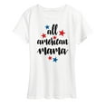 thumbnail image 1 of Instant Message - All American Mama - Women's Short Sleeve Grphic T-Shirt, 1 of 5