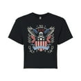 thumbnail image 1 of Instant Message - All American Vintage Goods - Juniors Cropped Graphic T-Shirt, 1 of 5