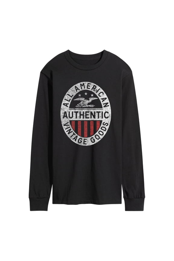 - All American Vintage Goods - Men's Long Sleeve Graphic T-Shirt