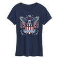 thumbnail image 1 of Instant Message - All American Vintage Goods - Women's Short Sleeve Graphic T-Shirt, 1 of 5