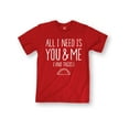 thumbnail image 1 of Instant Message - All I Need Is You And Me And Tacos - Men's Short Sleeve Graphic T-Shirt, 1 of 5