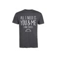 thumbnail image 1 of Instant Message - All I Need Is You And Me And Tacos - Men's Short Sleeve Graphic T-Shirt, 1 of 5