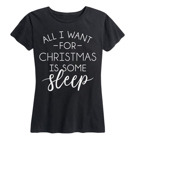 Instant Message - All I Want for Christmas is Sleep Short Sleeve Graphic T-Shirt