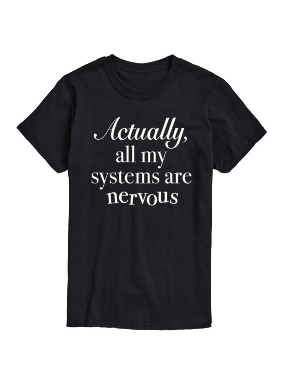 - All Systems Nervous Men's Short Sleeve Graphic T-Shirt